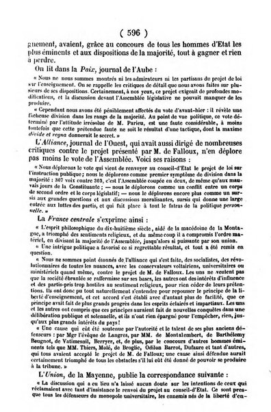 L'ami de la religion journal et revue ecclesiastique, politique et litteraire