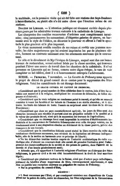 L'ami de la religion journal et revue ecclesiastique, politique et litteraire