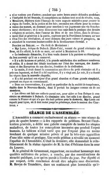 L'ami de la religion journal et revue ecclesiastique, politique et litteraire