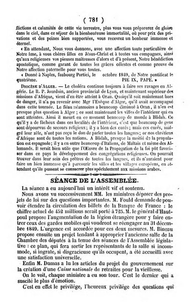 L'ami de la religion journal et revue ecclesiastique, politique et litteraire