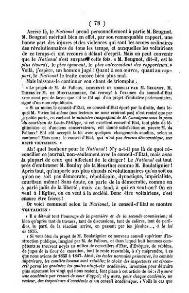 L'ami de la religion journal et revue ecclesiastique, politique et litteraire