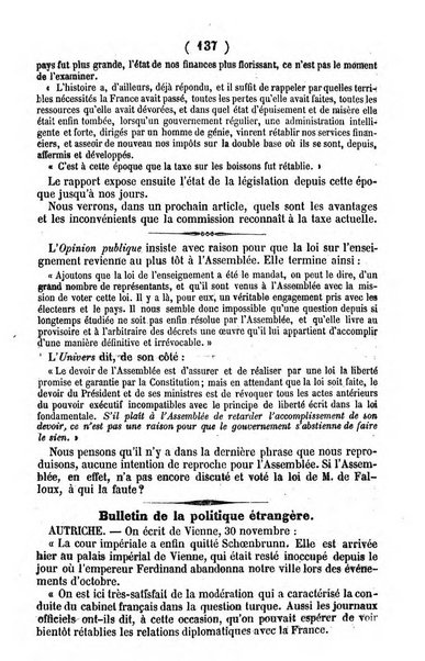 L'ami de la religion journal et revue ecclesiastique, politique et litteraire