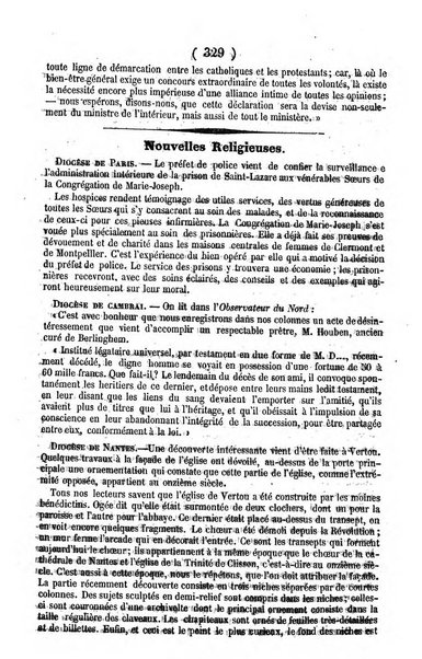 L'ami de la religion journal et revue ecclesiastique, politique et litteraire