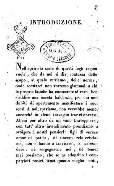 L'amico d'Italia nuovo giornale di lettere, scienze ed arti