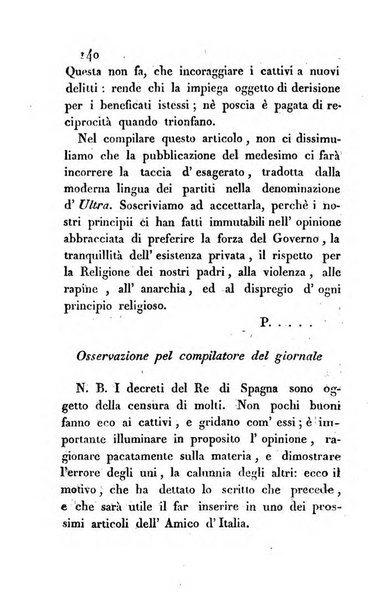 L'amico d'Italia nuovo giornale di lettere, scienze ed arti