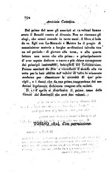 L'amico d'Italia nuovo giornale di lettere, scienze ed arti