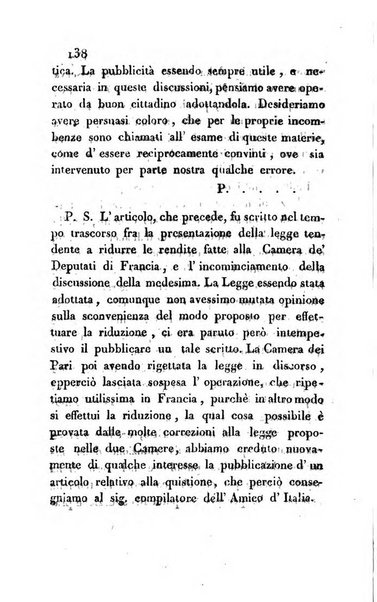 L'amico d'Italia nuovo giornale di lettere, scienze ed arti