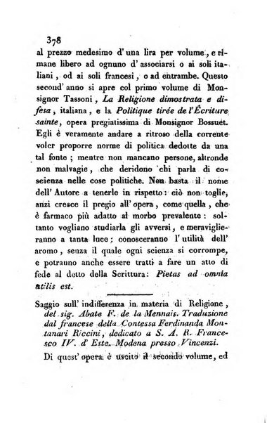 L'amico d'Italia nuovo giornale di lettere, scienze ed arti