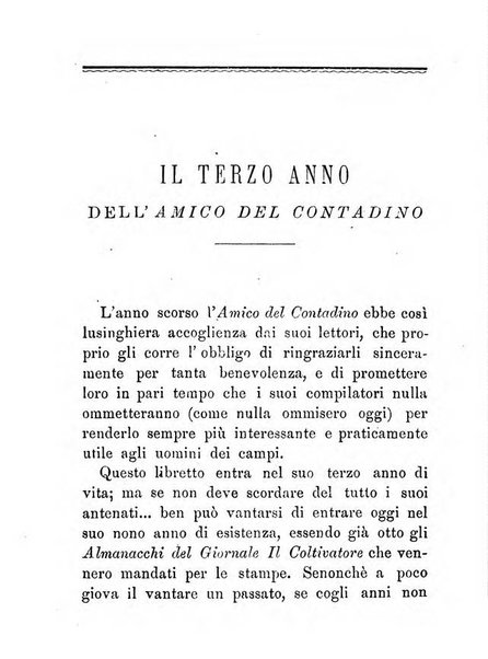 L'amico del contadino almanacco del giornale Il coltivatore