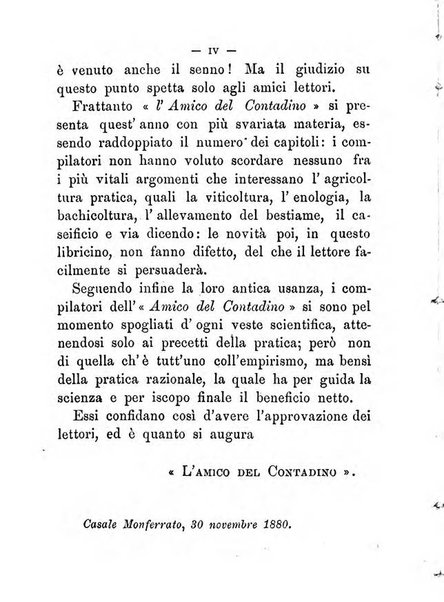 L'amico del contadino almanacco del giornale Il coltivatore