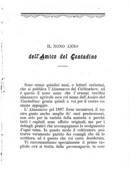 L'amico del contadino almanacco del giornale Il coltivatore