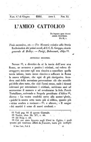 L'amico cattolico