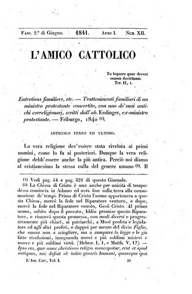 L'amico cattolico