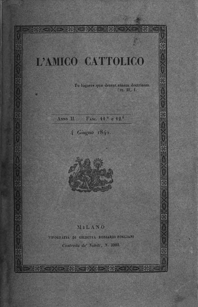 L'amico cattolico