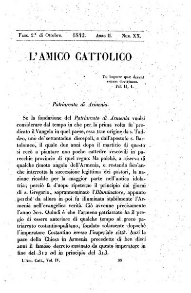 L'amico cattolico