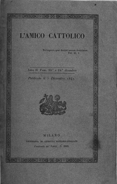 L'amico cattolico