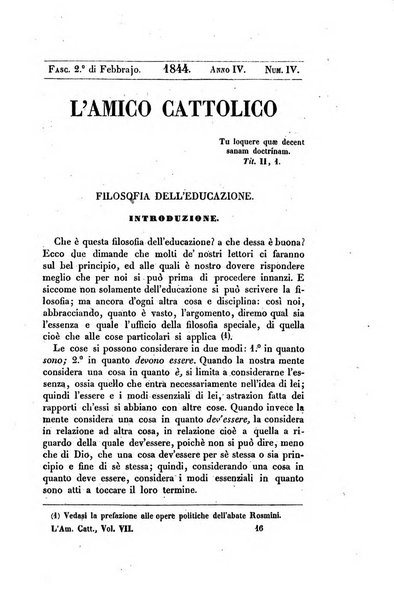 L'amico cattolico