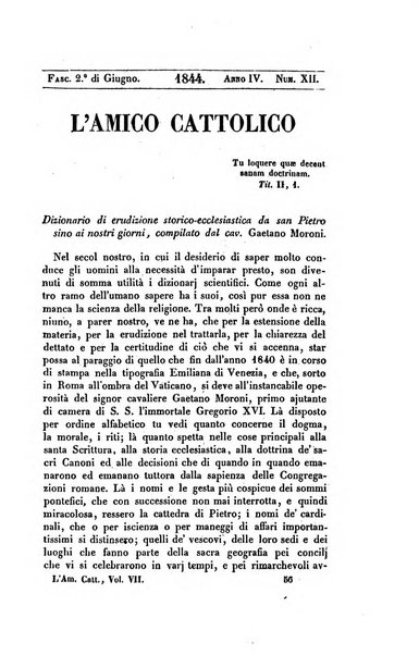 L'amico cattolico