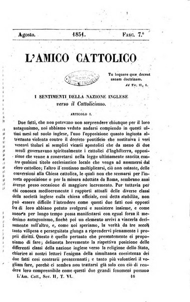 L'amico cattolico