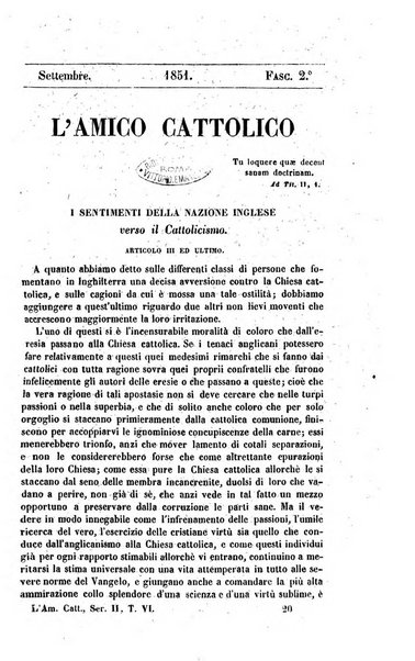 L'amico cattolico