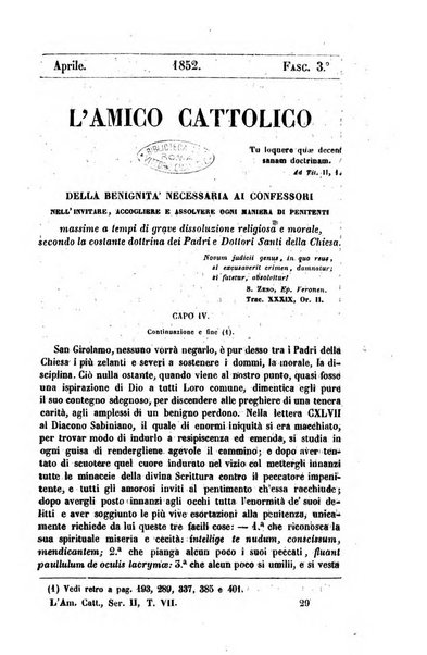 L'amico cattolico