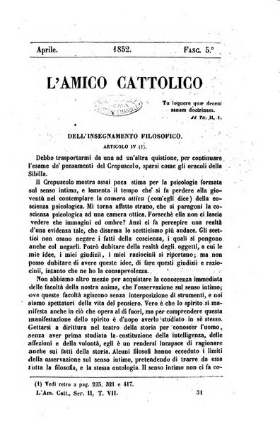 L'amico cattolico