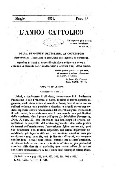 L'amico cattolico