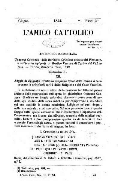 L'amico cattolico