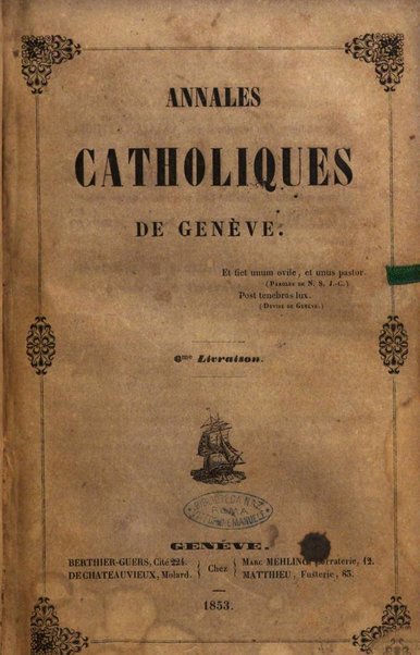 Annales catholiques de Geneve