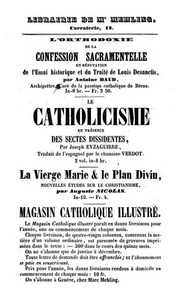 Annales catholiques de Geneve