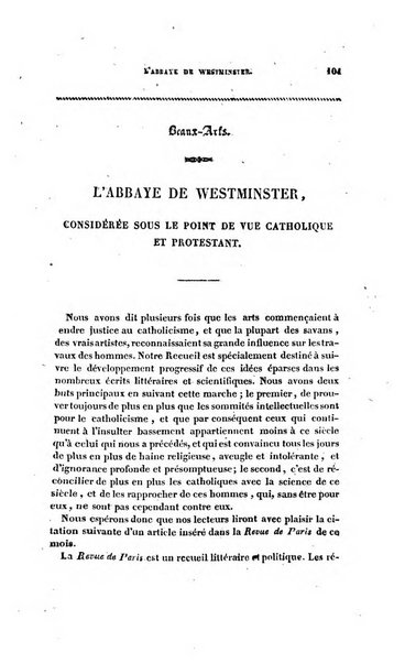 Annales de philosophie chretienne recueil periodique ...