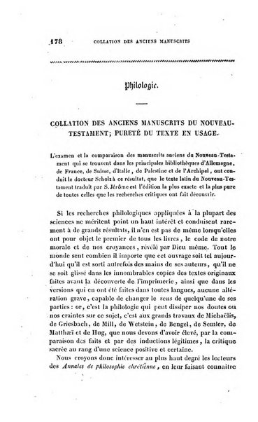 Annales de philosophie chretienne recueil periodique ...