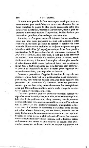 Annales de philosophie chretienne recueil periodique ...