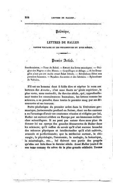 Annales de philosophie chretienne recueil periodique ...