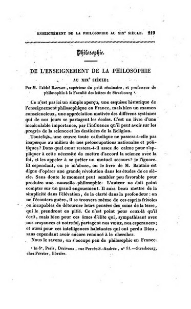 Annales de philosophie chretienne recueil periodique ...