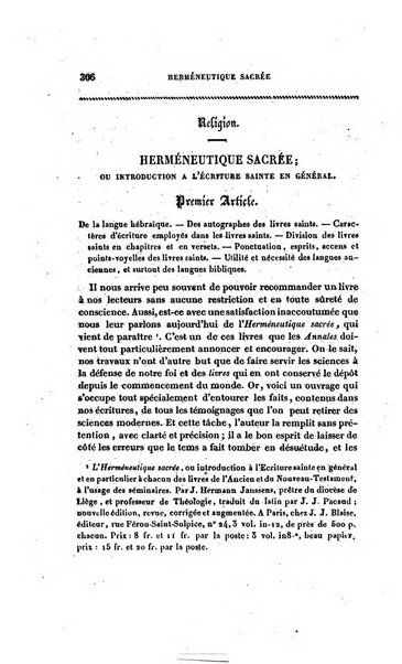 Annales de philosophie chretienne recueil periodique ...