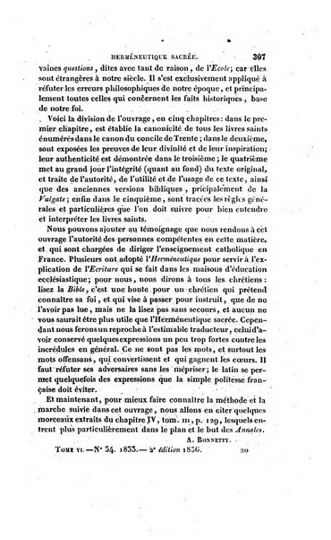 Annales de philosophie chretienne recueil periodique ...