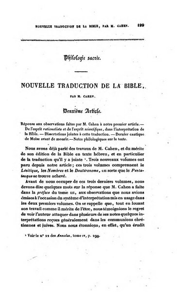 Annales de philosophie chretienne recueil periodique ...