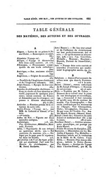 Annales de philosophie chretienne recueil periodique ...