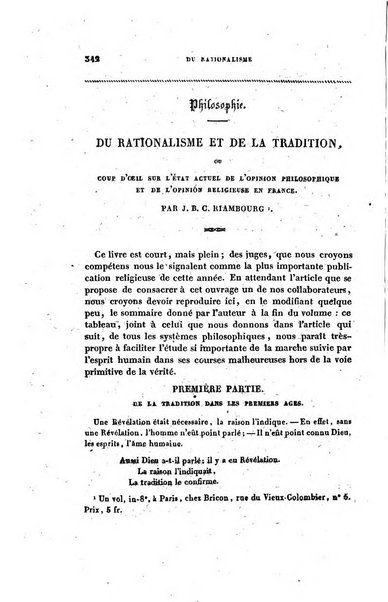 Annales de philosophie chretienne recueil periodique ...