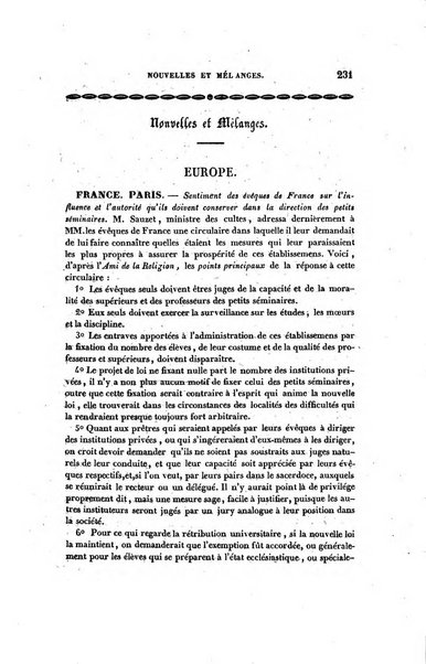 Annales de philosophie chretienne recueil periodique ...