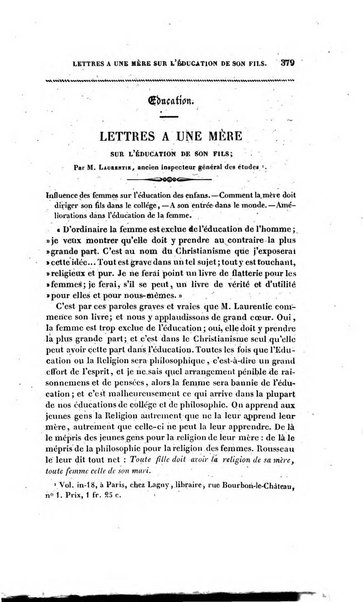 Annales de philosophie chretienne recueil periodique ...