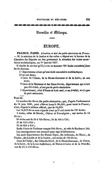 Annales de philosophie chretienne recueil periodique ...