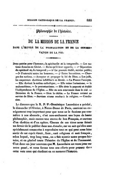 Annales de philosophie chretienne recueil periodique ...