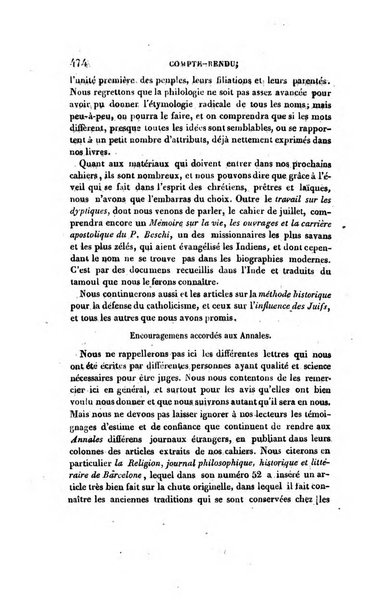 Annales de philosophie chretienne recueil periodique ...