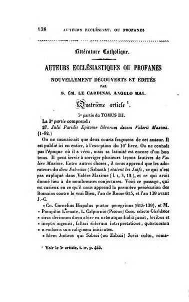 Annales de philosophie chretienne recueil periodique ...