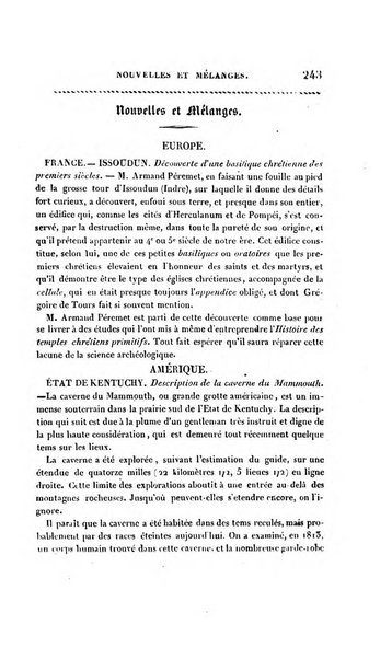 Annales de philosophie chretienne recueil periodique ...