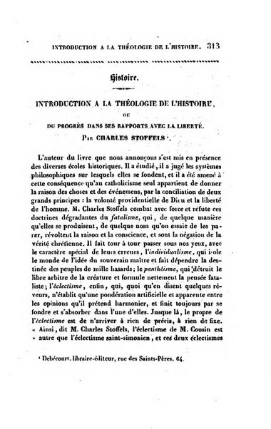 Annales de philosophie chretienne recueil periodique ...