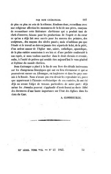 Annales de philosophie chretienne recueil periodique ...