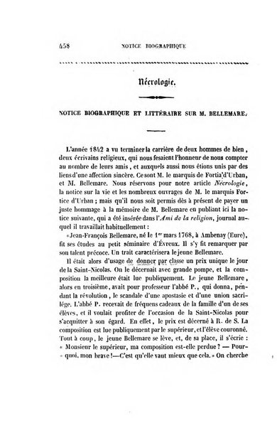 Annales de philosophie chretienne recueil periodique ...